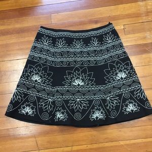 Talbots Petites embroidered skirt